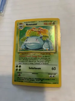 Pokemon Venusaur Base Set Holo Rare 15/102 100 HP Wizards of the Coast - Image 3