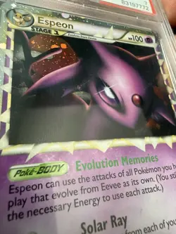 2010 Pokemon HG & SS UNDAUNTED Ultra Rare #81/90 ESPEON PRIME- HOLO PSA 7 - Image 3