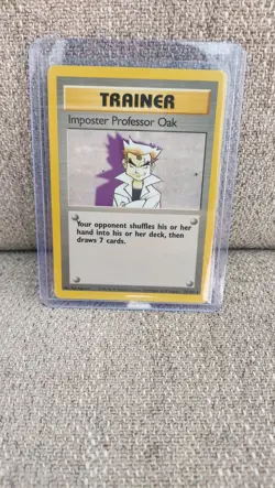 Pokemon TCG Imposter Professor Oak Base Set 73/102 Regular Unlimited Rare LP - Image 5