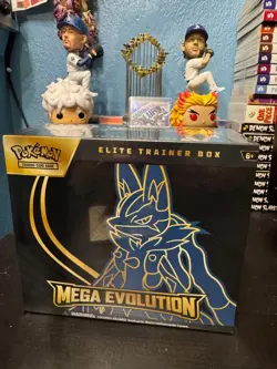 New Pokemon TCG: Mega Evolution Factory Sealed ETB Lucario - Image 1