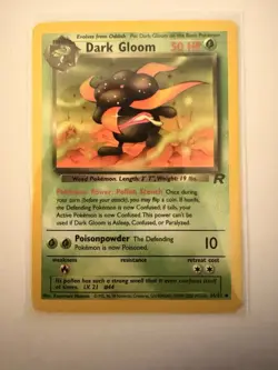Pokemon TCG Dark Gloom Team Rocket 36/82 Regular Unlimited Uncommon WOTC LP - Image 1