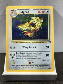 Pokemon TCG Pidgeot Jungle 8/64 Holo Unlimited Holo Rare - Image 1