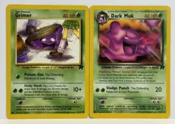 Pokemon TCG Dark Muk 41/82 & Team Rocket Grimer 57/82 Unlimited - Image 1