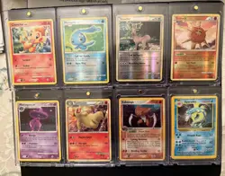 8 NEAR MINT POKEMON MIXED COLLECTION LOT MANY REVERSE HOLO (CHIMCHAR, GYARADOS) - Image 1