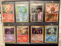 8 NEAR MINT POKEMON MIXED COLLECTION LOT MANY REVERSE HOLO (CHIMCHAR, GYARADOS) - Image 2