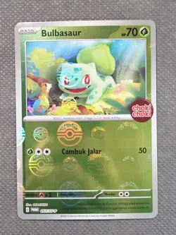 NM Bulbasaur 057/SV-P Pokemon Choki Choki Stamped Promo Indonesian TCG Exclusive - Image 1