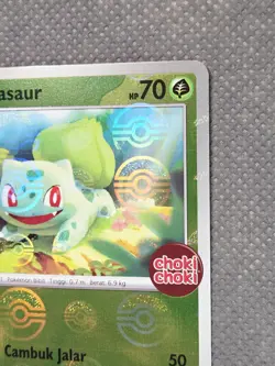 NM Bulbasaur 057/SV-P Pokemon Choki Choki Stamped Promo Indonesian TCG Exclusive - Image 4