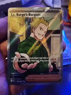 Lt. Surge's Bargain 170/132 Mega Evolution Holo Pokemon - Image 1