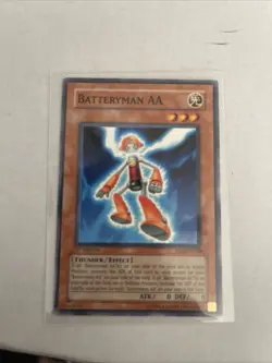 1996 1ST EDITION YUGIOH BATTERYMAN AA TLM-EN030 THUNDER EFFECT ATK/0 DEF/0 - Image 1