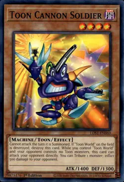 Yu-Gi-Oh! Toon Cannon Soldier Common LDS1-EN060 - Image 1
