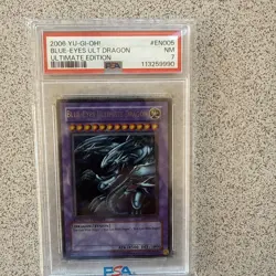 Yu-Gi-Oh! Blue-Eyes Ultimate Dragon JMP-EN005 Shonen Jump Magazine PSA 7 - Image 1