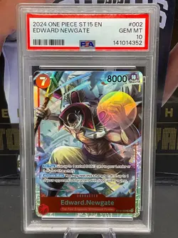 2024 One Piece English ST15-002 Edward Newgate SR PSA 10 GEM MINT - Image 1