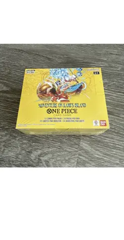 One Piece: Adventure on Kami's Island (OP15-EB04) Sealed Booster Box IN HAND. - Image 1
