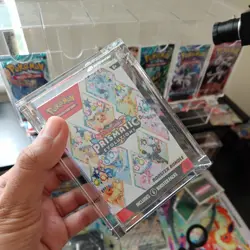 Acrylic case + Pokemon TCG: Prismatic Evolutions Booster Bundle NEW SEALED - Image 1