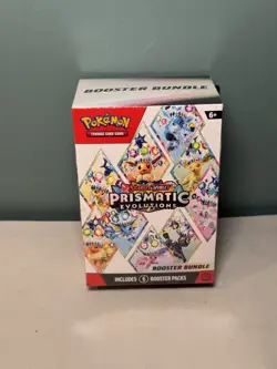 Pokemon Scarlet & Violet Prismatic Evolutions Booster Bundle Sealed New 6 Packs - Image 1