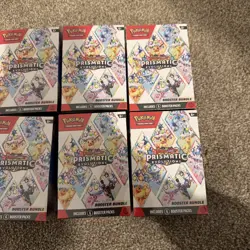Pokemon TCG Prismatic Evolutions Booster Bundle New Factory Sealed 6 Packs X6 ✅ - Image 3