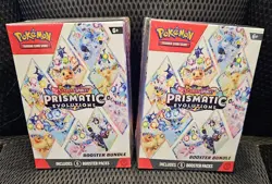 Lot of 2 Pokemon TCG Prismatic Evolutions Booster Bundle NEW Factory Sealed - Image 1