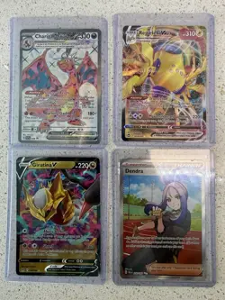 Charizard Dendra Giratina Regieleki 4 Card Pokemon Lot - Image 2