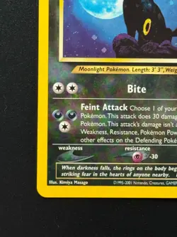 Pokemon TCG Umbreon Neo Discovery Holo Card 13/75 Unlimited Rare 2001 13/75 - Image 4