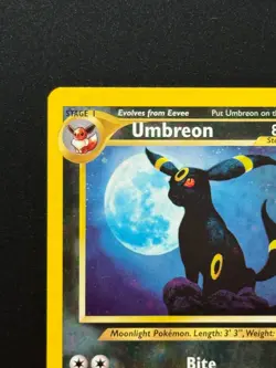 Pokemon TCG Umbreon Neo Discovery Holo Card 13/75 Unlimited Rare 2001 13/75 - Image 5
