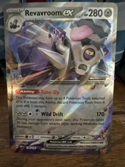 2023 Pokemon Revavroom Ex 156/197 Ultra Rare Scarlet Violet Obsidian Flames Card - Image 1