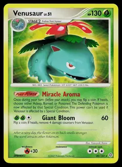 Pokemon Card - Venusaur Secret Wonders 20/132 Rare Non-Holo - Image 1