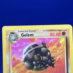 Pokemon Cards: Fossil 1st Edition Uncommon: Golem 36/62 - Image 3