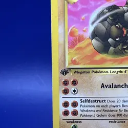 Pokemon Cards: Fossil 1st Edition Uncommon: Golem 36/62 - Image 5