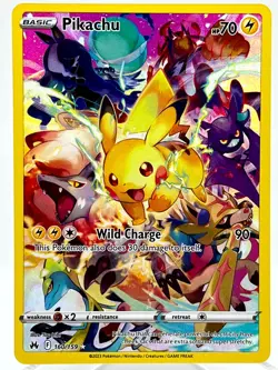 Pikachu 160/159 SWSH: Crown Zenith Holo Secret Rare okemon TCG Card NM/M - Image 1
