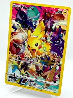 Pikachu 160/159 SWSH: Crown Zenith Holo Secret Rare okemon TCG Card NM/M - Image 3