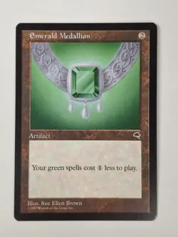 NM Emerald Medallion Tempest Mtg Magic the Gathering Free Ship! BB - Image 1