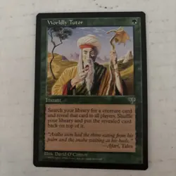 Worldly Tutor Near Mint English Mirage MTG Magic - Image 1