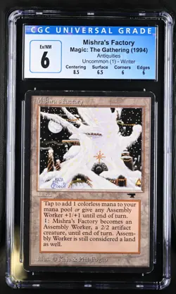 MISHRA'S FACTORY (Winter) Antiquities Rare CGC 6 Q++ MTG [Nostalgium] - Image 1