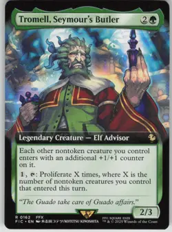 MTG TCG Tromell, Seymour's Butler (Extended Art) R Commander: FINAL FANTASY 162 - Image 1