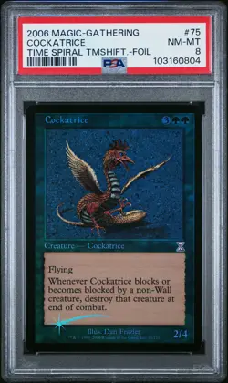 COCKATRICE Timeshifted Foil PSA 8 MTG [Nostalgium] - Image 1