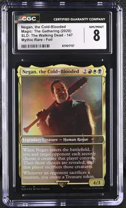 NEGAN, THE COLD-BLOODED Secret Lair Foil Mythic CGC 8 MTG EDH [Nostalgium] - Image 1