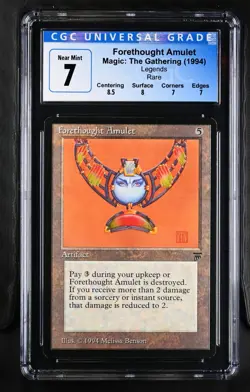 FORETHOUGHT AMULET Legends Rare Reserved List CGC 7 Q++ MTG [Nostalgium] - Image 1