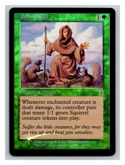 1x Druid's Call, Foil, Odyssey, Magic MTG LP Light Play - Image 1