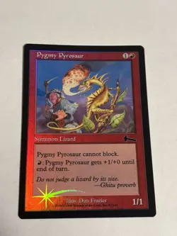 Pygmy Pyrosaur #87 (Foil) (LP) Urza's Legacy ULG Magic MTG - Image 1