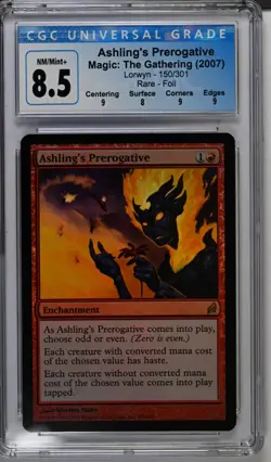 ASHLING'S PREROGATIVE Lorwyn Foil Rare CGC 8.5 MTG [Nostalgium] - Image 1