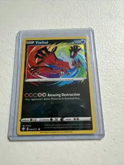 YVELTAL 046/072 SHINING FATES POKEMON TCG (AMAZING RARE, MINT) - Image 1