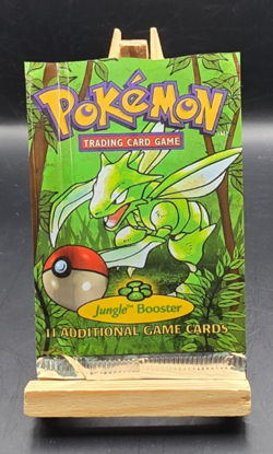 Pokemon TCG WOTC 1999 Jungle EMPTY Booster Pack Scyther Art - Image 1