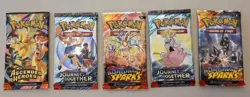 Pokemon TCG Eeveelution Mini Tin Lot w/Coins + 5 Sealed Booster Packs SV Mix - Image 4