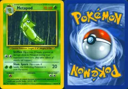 METAPOD 54/102 COMMON BASE SET UNLIMITED POKEMON MP - Image 3