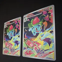 Pokemon TCG Ivysaur 134/132 Holo Creature Card 151 English 2023 Lot of 2 - Image 3