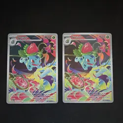 Pokemon TCG Ivysaur 134/132 Holo Creature Card 151 English 2023 Lot of 2 - Image 4