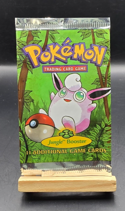 Pokemon TCG WOTC 1999 Jungle EMPTY Booster Pack Wigglytuff Art - Image 1