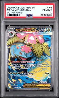 (PSA 10) Pokemon: Mega Evolutions – Mega Venusaur ex #155 [Full Art] - Image 1