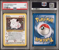 Pokemon Clefairy Holo 5/102 Base Set Unlimited PSA 7 Italian Vintage Graded - Image 3