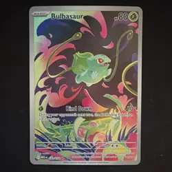 Pokemon Bulbasaur 133/132 Me01: Mega Evolution Illustration Rare Holo 80 HP - Image 1